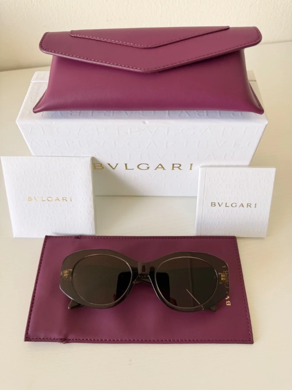 New BVLGARI Sunglasses SERPENTI BV400071 48E Authentic